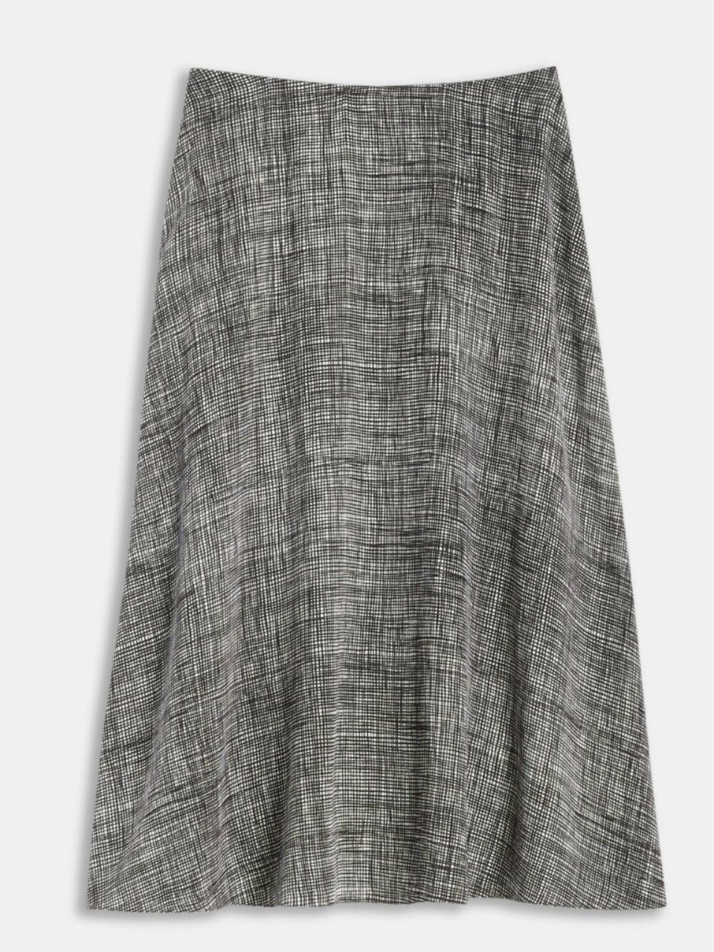 Theory Crosshatch Silk Volume Skirt, Size 4